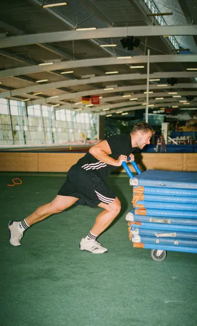 Training mit dem Mattenwagen
